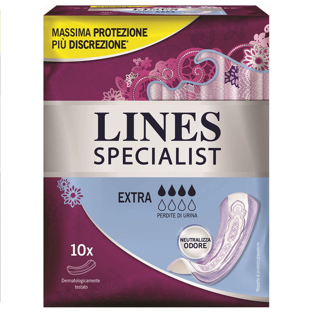 immagine-1-lines-assorbenti-10-pz-specialist-extra-lines-ean-4015400699088