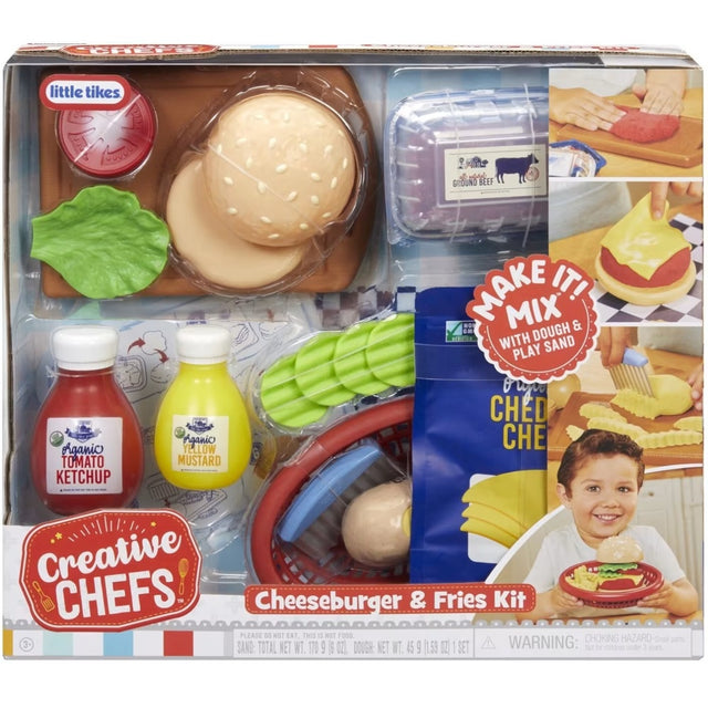 little tikes creative chef cheeseburger con 22 accessori ean 0050743643194
