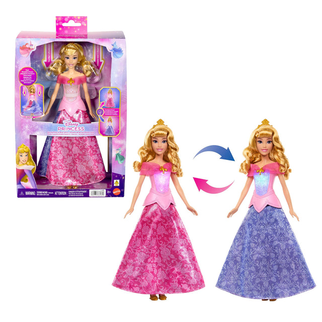 mattel disney princess aurora bambola trasformabile ean 0194735365821
