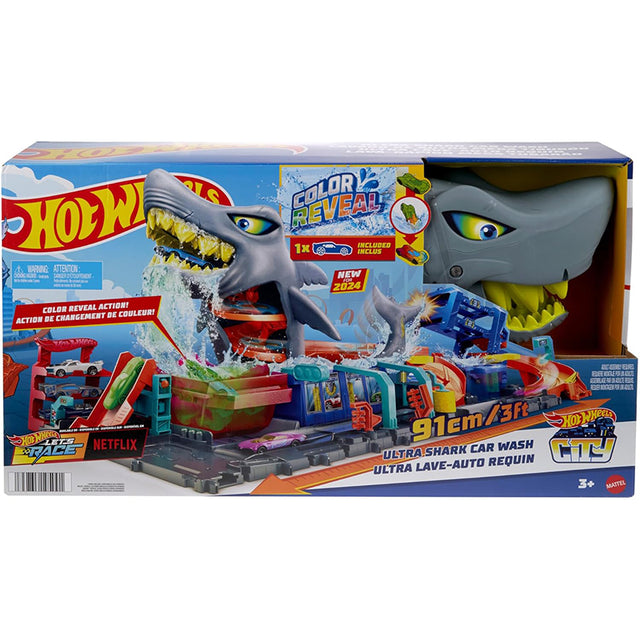 mattel hot wheels mega squalo autolavaggio ean 0194735195091