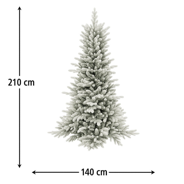 mercury albero di natale artificiale lapponia 210 cm neve ean 8056001180953