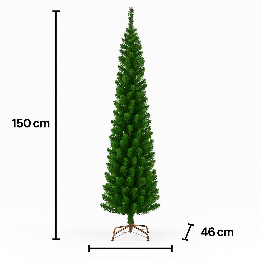 mercury albero di natale slim norway 150 cm verde ean 8056001064994