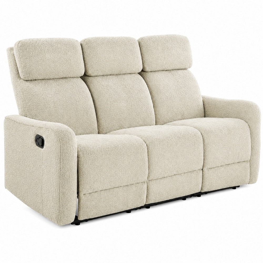 mirada home divano recliner gioia 3 posti beige ean 8051944715576