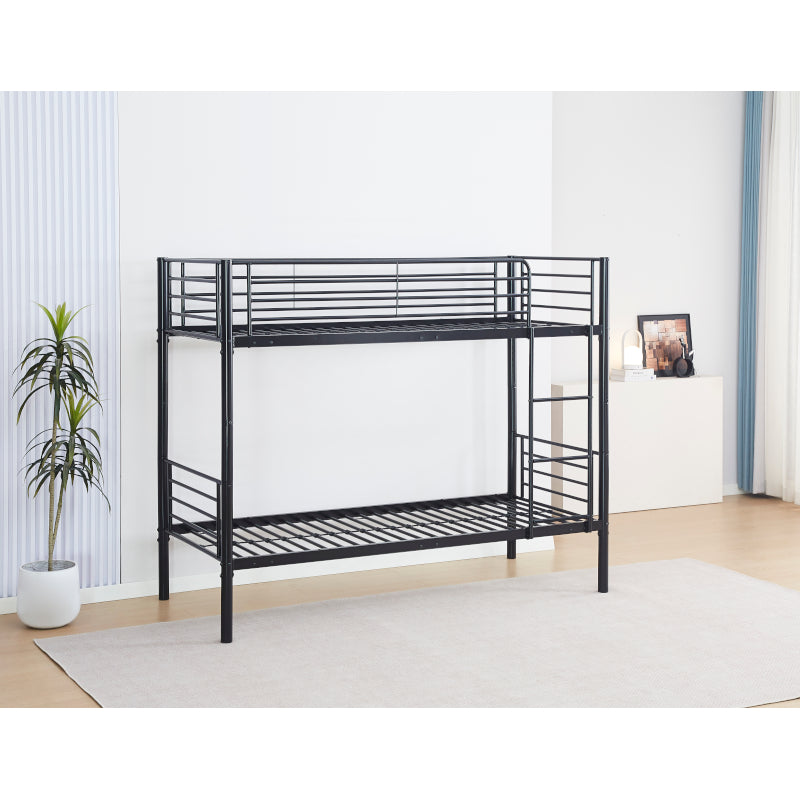 mirada letto a castello met in ferro nero 190x80cm ean 9972016452085