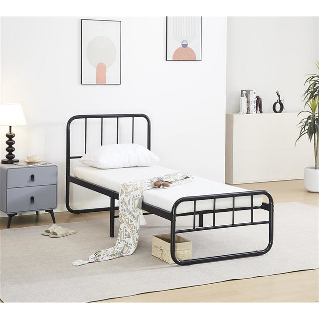 mirada letto margherita in metallo nero 190x80cm ean 9972016452016