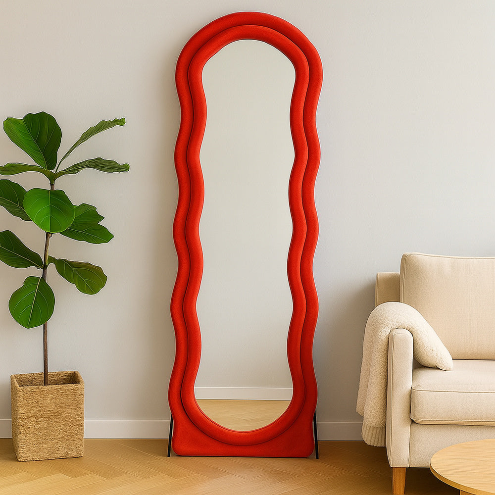 mirada specchio gost ondulato 143cm rosso ean 9972016907042