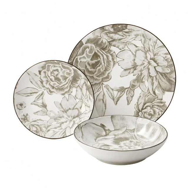 mmz servizio tavola 18pz bouquet tortora ean 8056897156124
