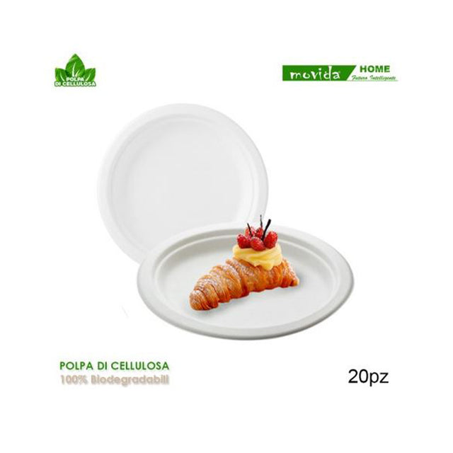 movida piatti bio tondo dessert 20 pezzi 18cm ean 8056304643070