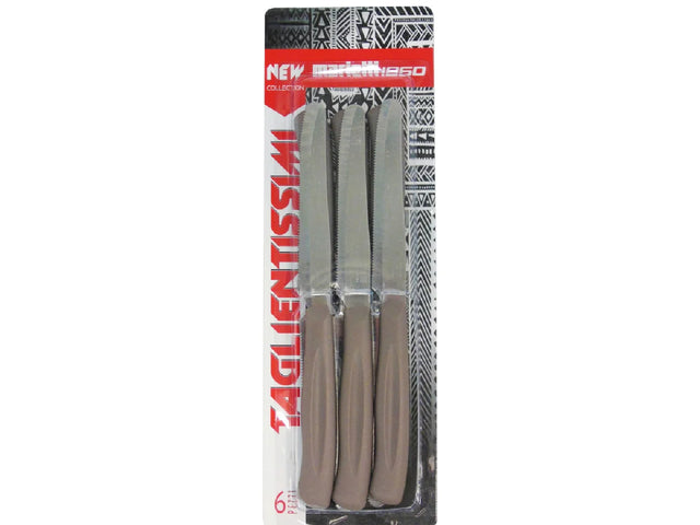 nbr coltelli da bistecca ser 6 pezzi tortora ean 8003455512281