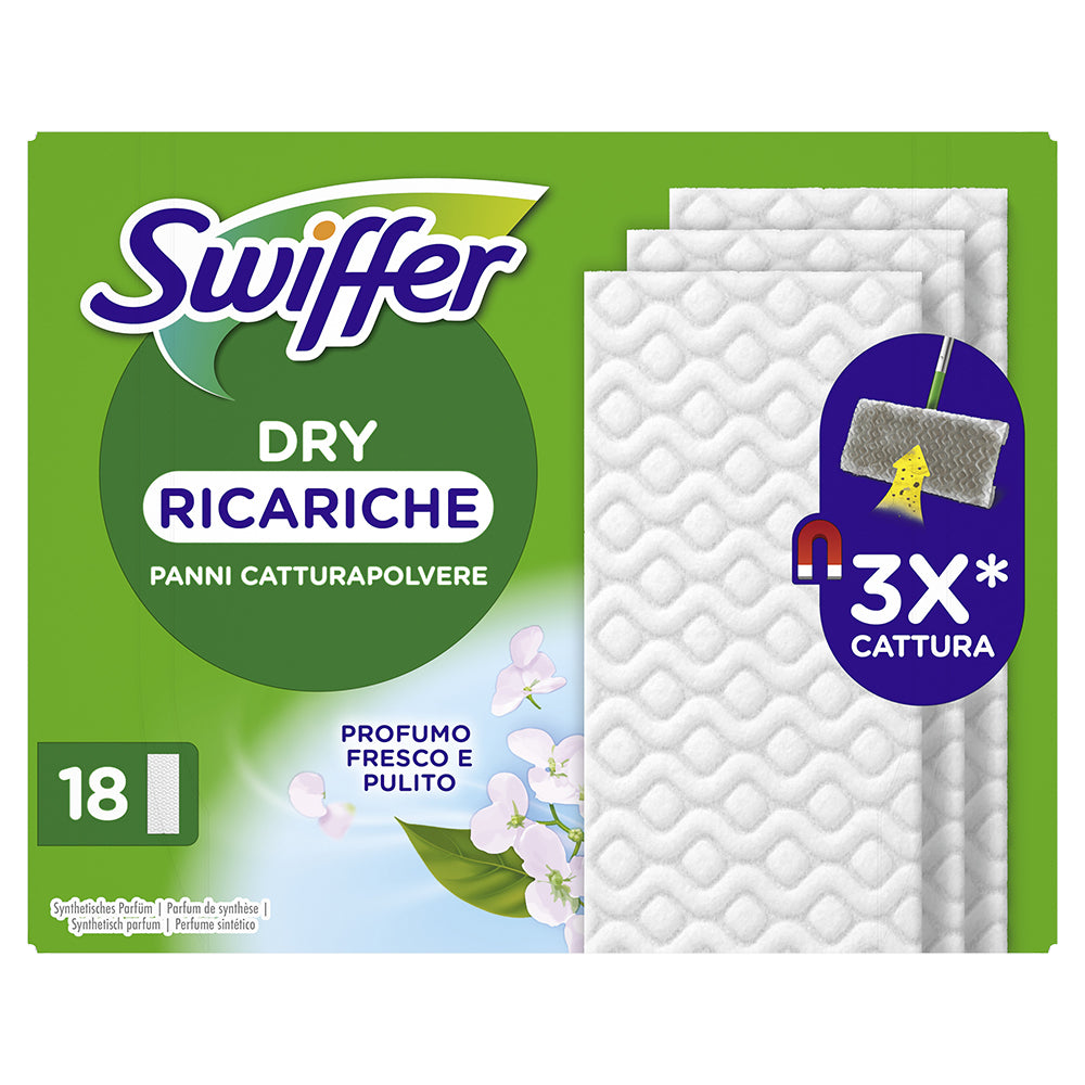 nbr swiffer dry 18 panni cattura polvere classico ean 8700216677226