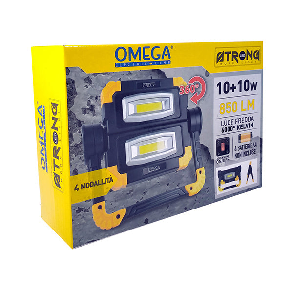 omega torcia doppia led a batteria em141 ean 8054134476905
