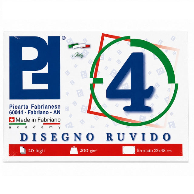 picarta fabrianese album disegno ruvido 33x48 cm 20 fogli 220 gr ean 8011919102213