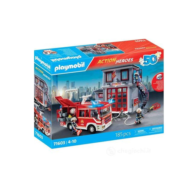 playmobil playmobil action heroes vigili del fuoco 71603 ean 4008789716033