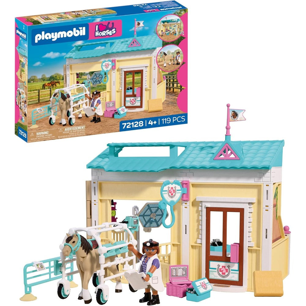 playmobil playmobil i love horses clinica veterinaria 72128 ean 4008789721280
