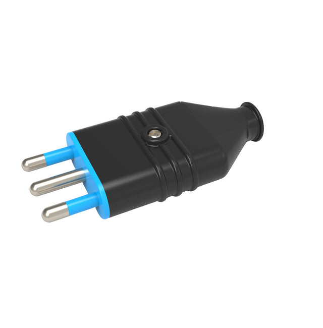 poly pool spina 16a 2pt serie heavy duty nera 250v ean 8008225021581