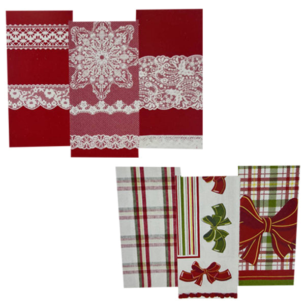 preziosa home set 3 strofinacci natale campanella assortiti ean 8050264077388