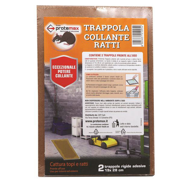 immagine-1-protemax-tavoletti-colla-per-topi-2pz-28x19cm-ean-8005831010954