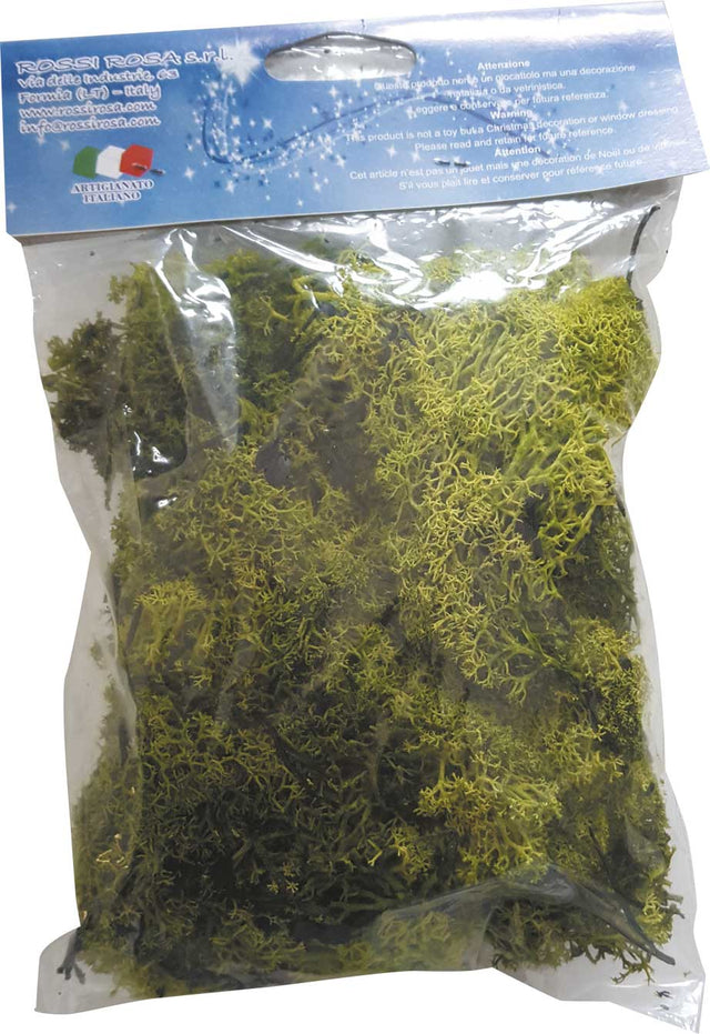 rossi rosa lichene verde per presepe in busta 100 g ean 8018623865984