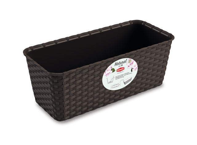 stefanplast balconetta natural 30cm moka 73601 stefanplast ean 8003507736016