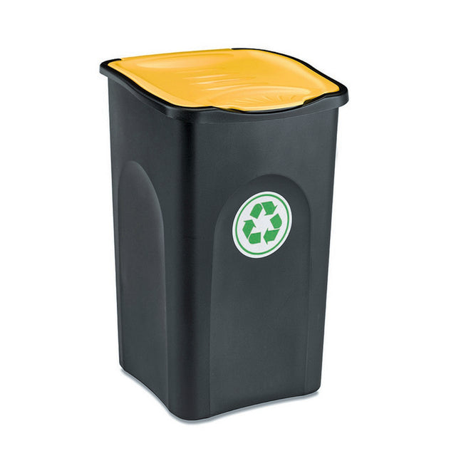 immagine-1-stefanplast-pattumiera-ecogreen-nerogiallo-50l-70650-ean-8003507706507