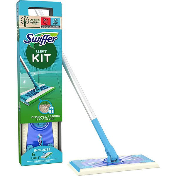Swiffer Wet Kit + 6 Panni Lavapavimenti