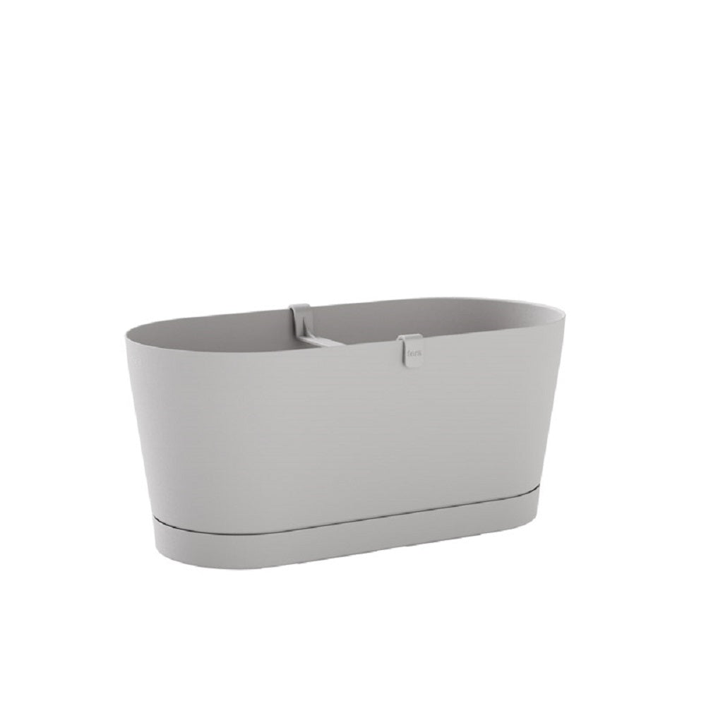 teraplast balconiera ovale vega grigio chiaro 40 cm ean 8051560258709