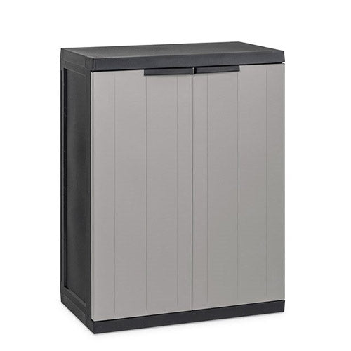 Armadio Urban XL Toomax - Grigio/Nero Con Ripiani Regolabili, 78x49x182 Cm - Foto 2