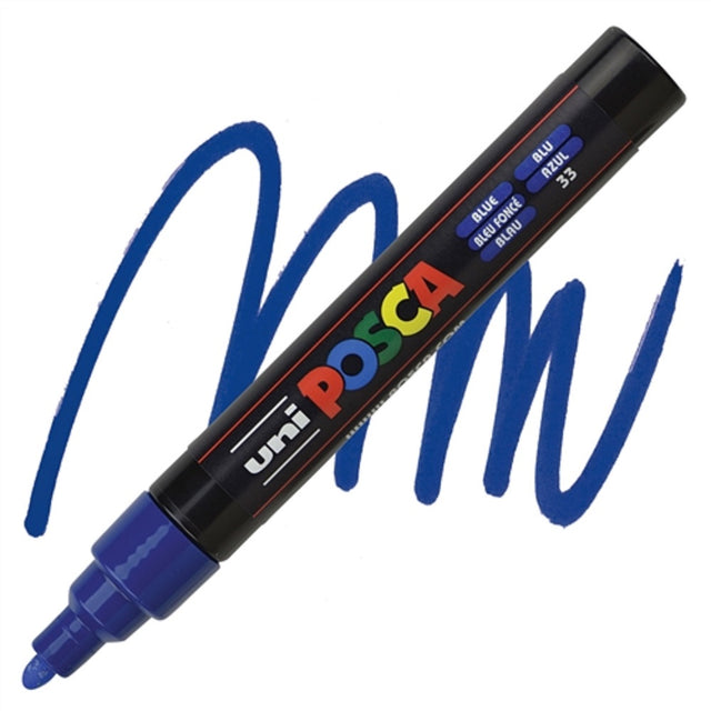 uniposca marcatore uni posca punta media blu ean 4902778916124