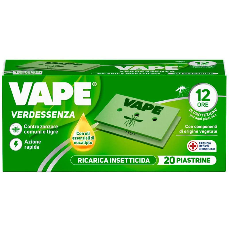 vape ricarica piastrine verde essenza 20 pz vape ean 8015100570645