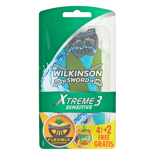 immagine-1-wilkinson-rasoio-g-xtreme-iii-6pz-sensitive-wilkinson-ean-4027800010714