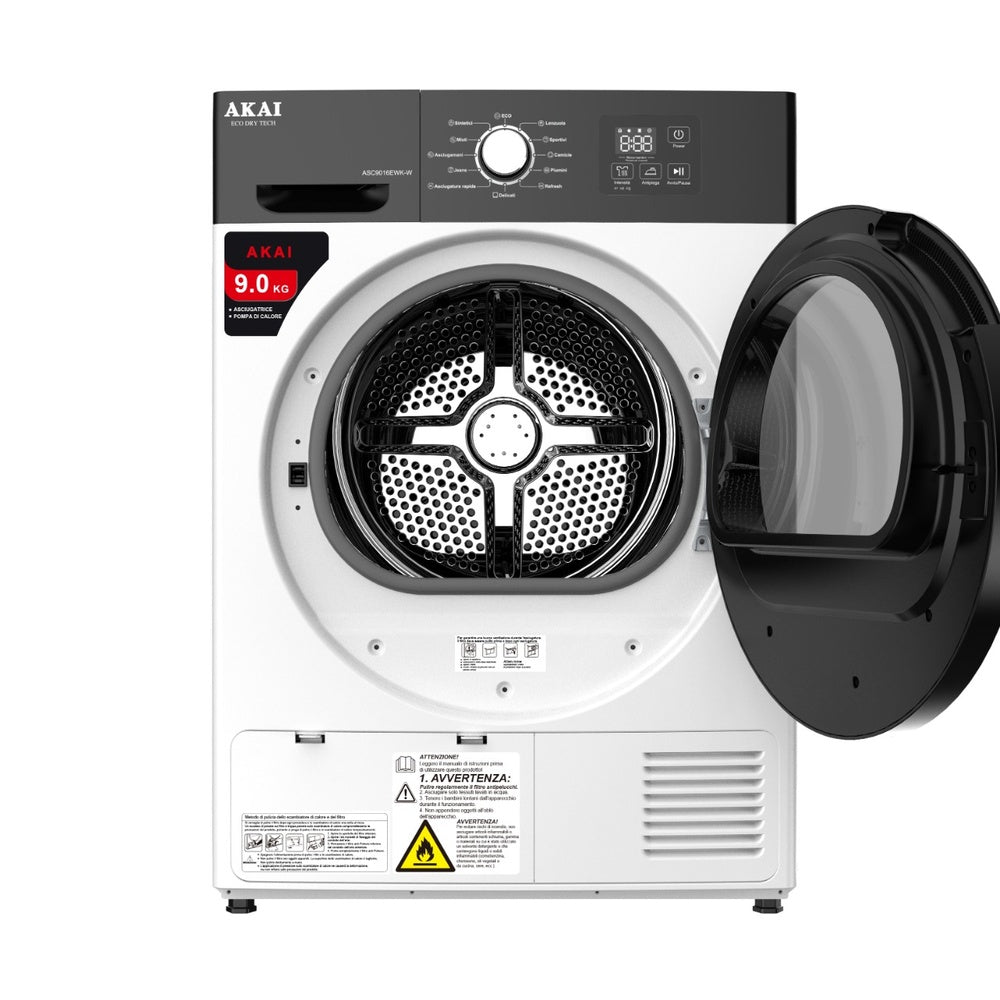 akai asciugatrice akai 9 kg ean 8052595950811