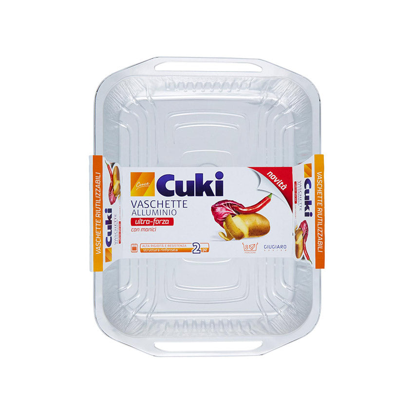 cuki vaschette alluminio 2 pz 227x178x44 cuki ean 8003980901116