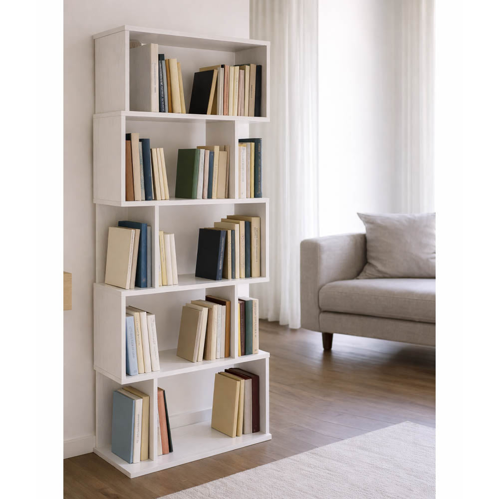 ellesse libreria mdf cubica 70x24x159cm ean 8059006542702
