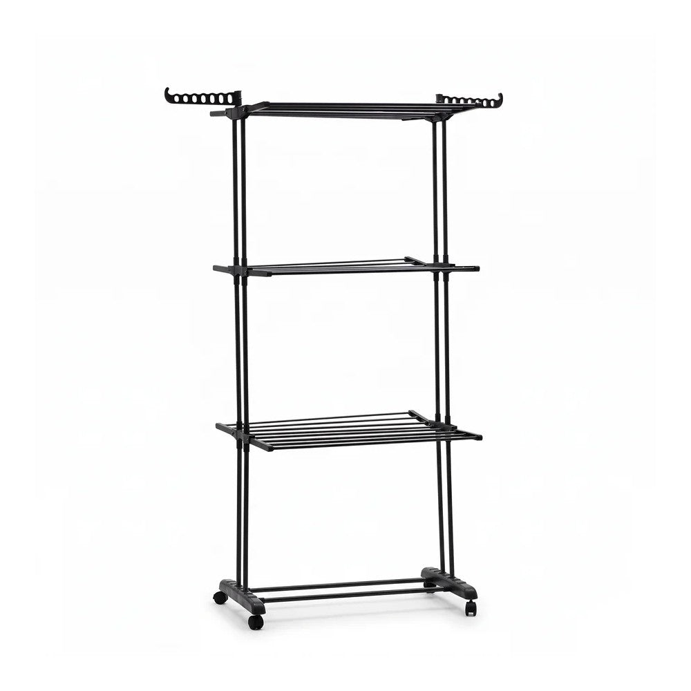 general trade stendibiancheria a torre alpina 3 ripiani pieghevoli con ruote ean 8015361563417