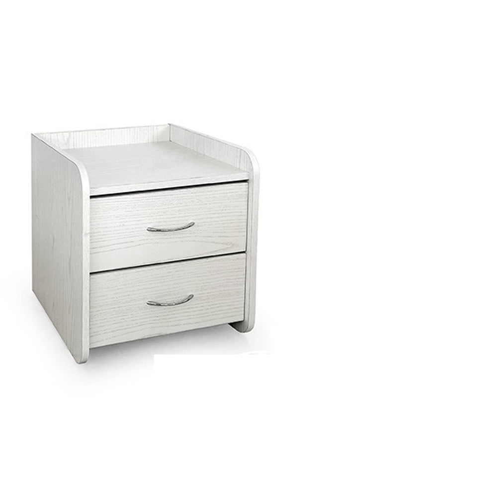 gicos comodino di legno bianco con 2 cassetti 40x40x40cm ean 8025569852992