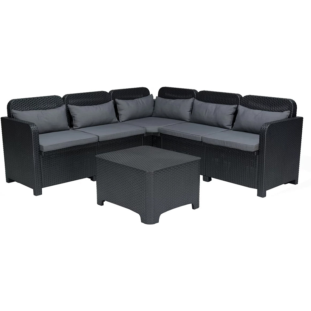 igap s p a set divano sorrento ad angolo 5 posti antracite ean 8005465973229