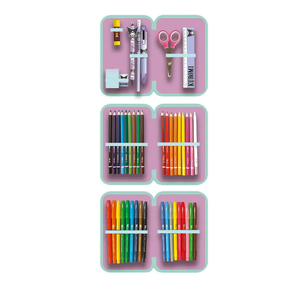 kuromi astuccio a 3 zip 44 pz kuromi ean 8024708765858