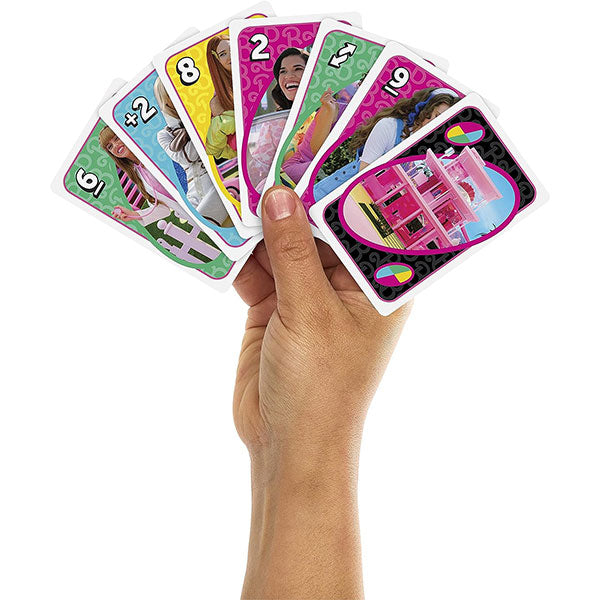 mattel uno gioco di carte versione barbie ean 0194735170845