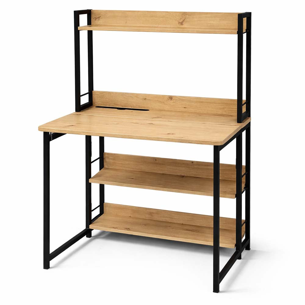 mirada scrivania kos legno e nero 4 ripiani ean 8051944715798