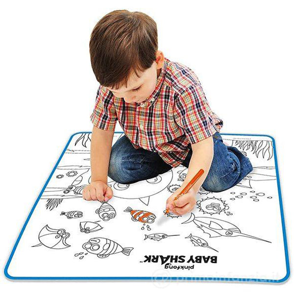 ods baby shark tappeto da colorare 70x70cm assortito ean 8017293488004