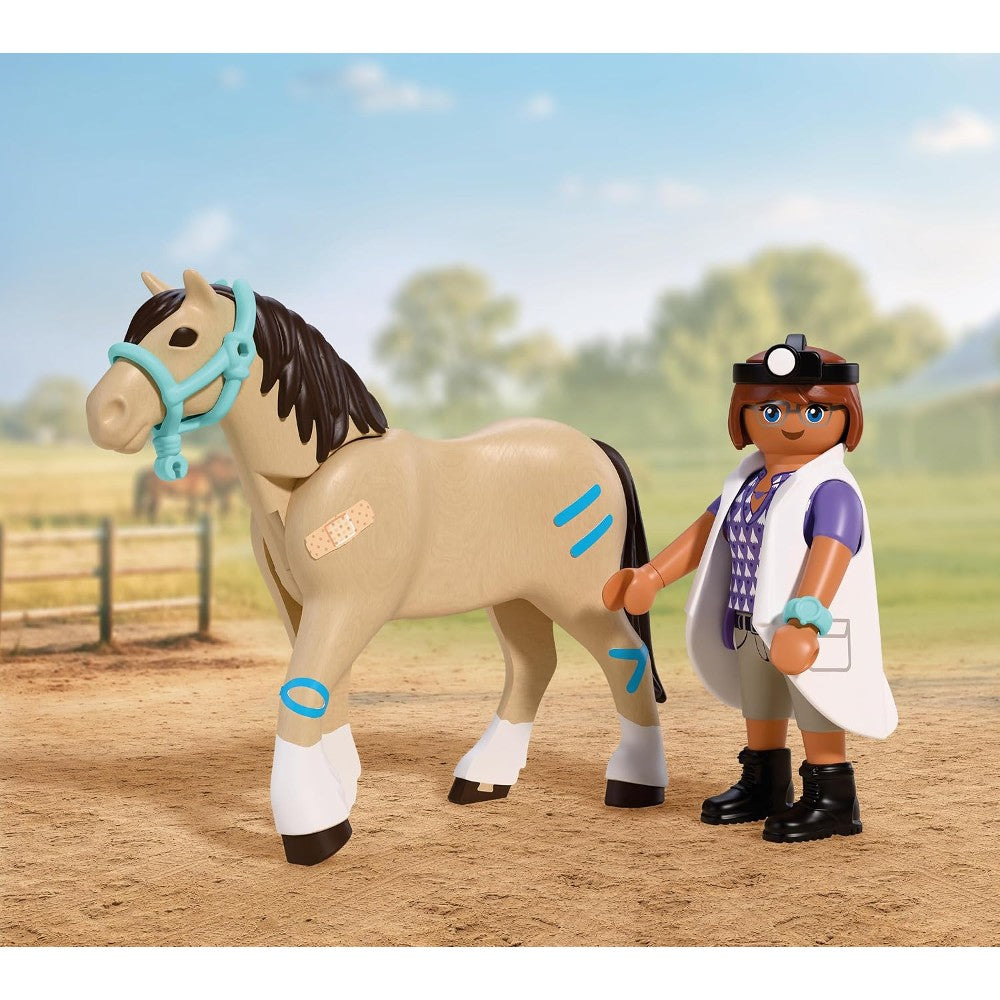 playmobil playmobil i love horses clinica veterinaria 72128 ean 4008789721280