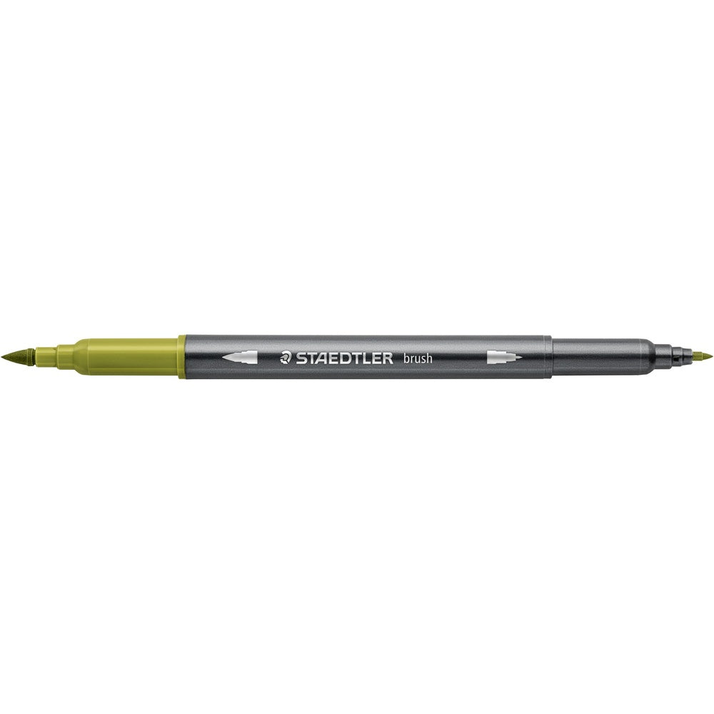 staedtler penna acquerellabile doppia punta verde oliva ean 4007817107768