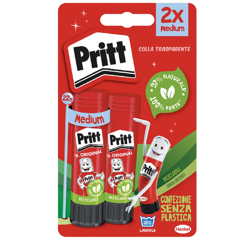 Blister 2 Stick Colla Pritt 22gr