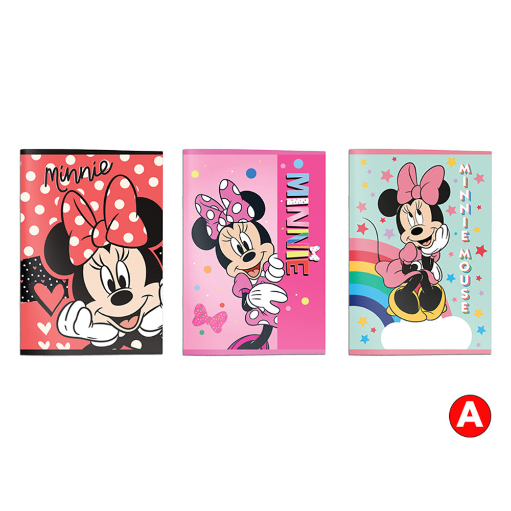 Quaderno A4 Minnie Pacco 12 Pz Assortiti Rigatura A