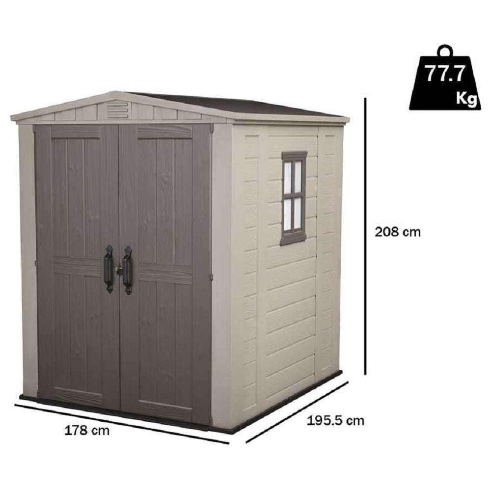 Casetta Factor Beige Con Mensole 178x195x208 Cm