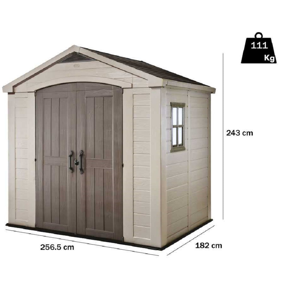 Casetta Factor Beige Con Mensole 256x182x243 Cm