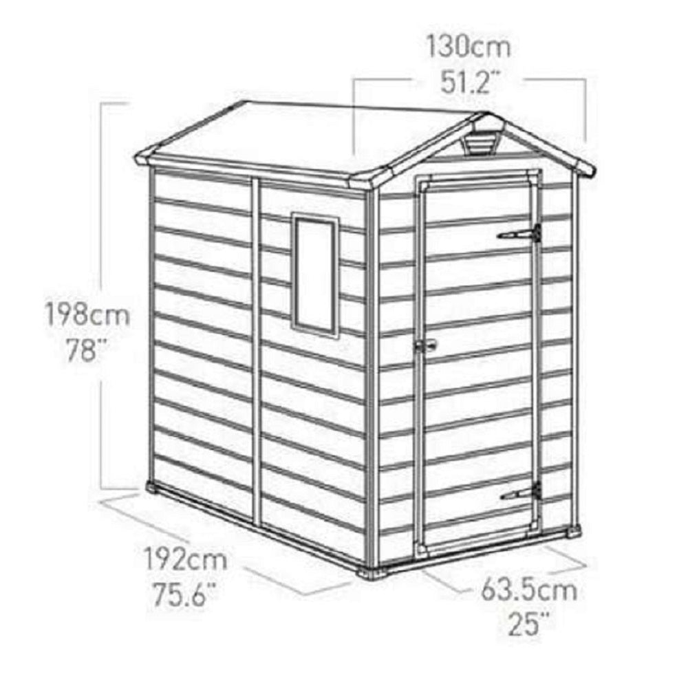 Casetta Manor Beige 130x192x198 Cm