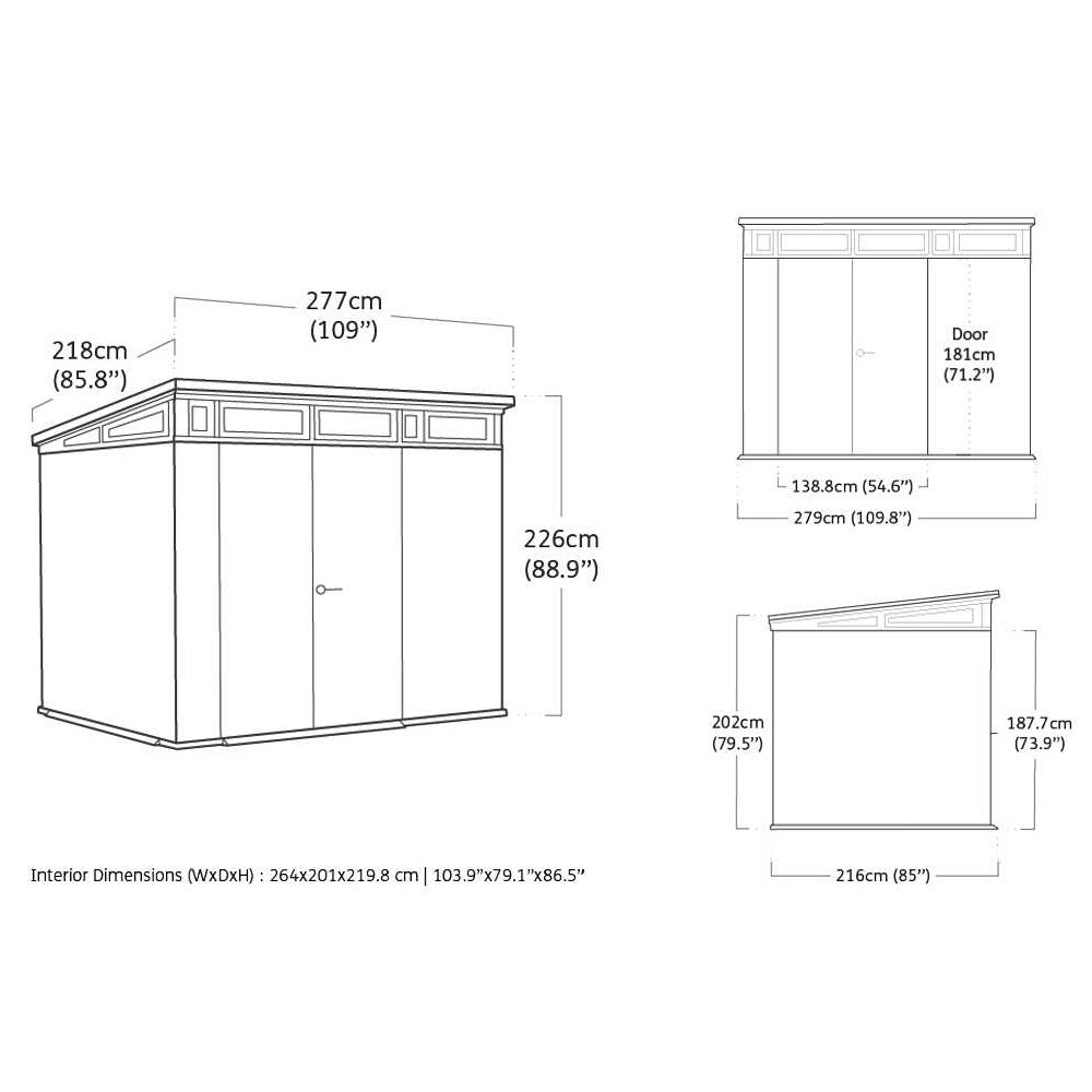 Casetta Signature Pent Noce 277x218x226 Cm