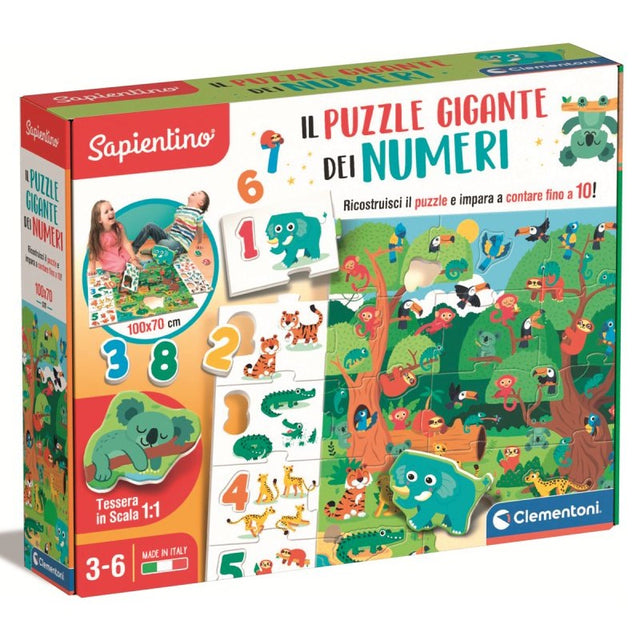 clementoni sapientino il puzzle gigante dei numeri ean 8005125166527