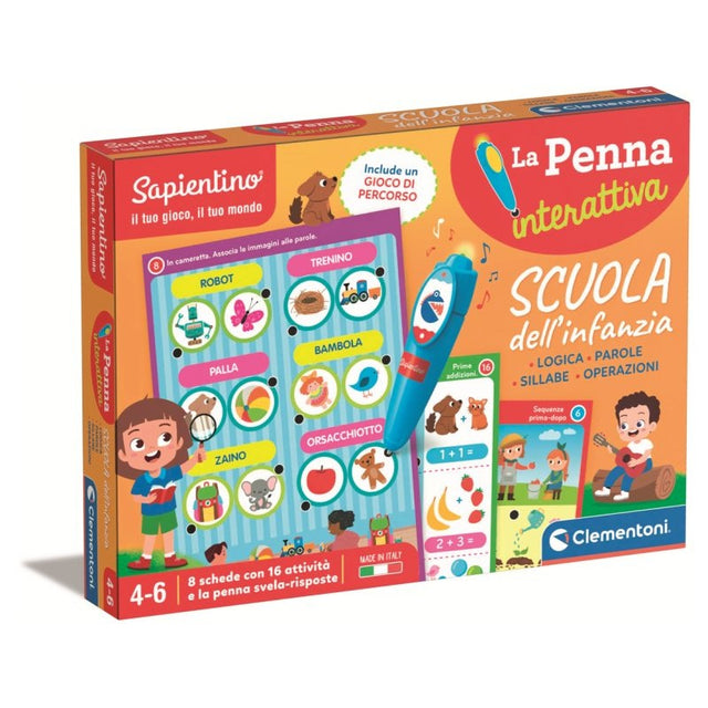 clementoni sapientino penna interattiva scuola dellinfanzia ean 8005125167494